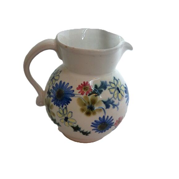Vintage Rye Pottery England Floral Creamer Pitcher READ - Picture 3 of 6